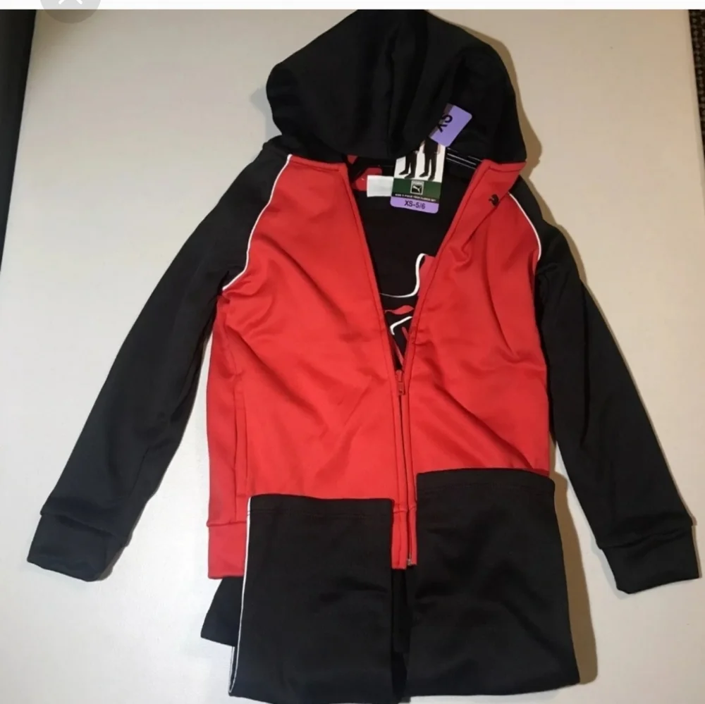 Puma Boys 3-Piece Tech Fleece Hoodie, Tee & Jogger Set nwt - Picture 3 of 7
